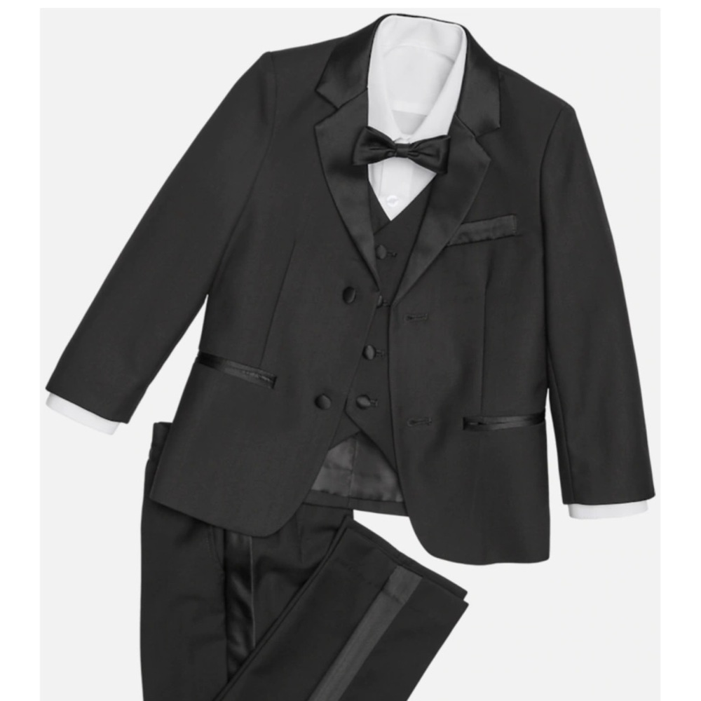 Black Tuxedo with white shirt size 2T